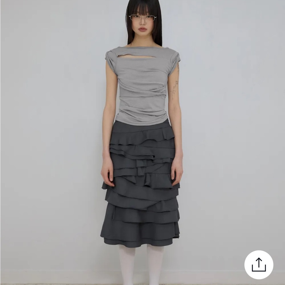 Grey wrapped tshirt size XS